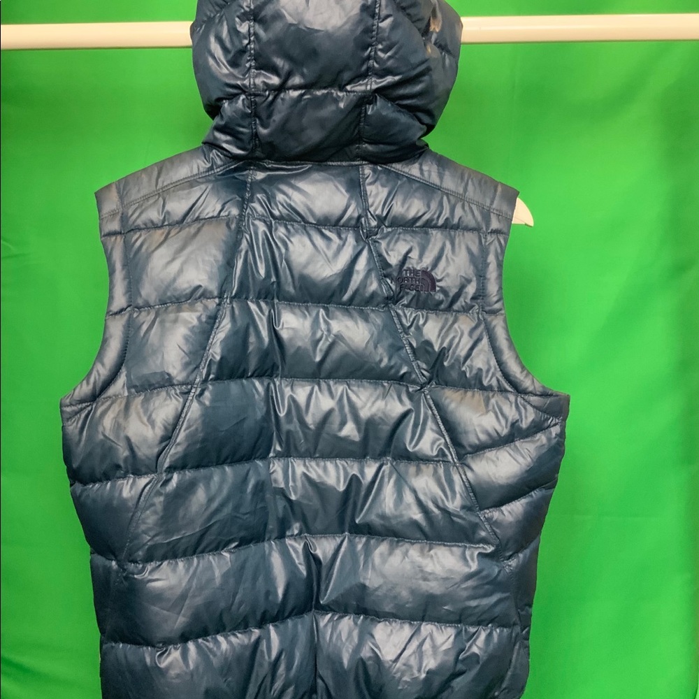 The North Face Blue Hooded Vest Size L - Picture 2 of 3